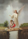 ANGELO Natale Vintage Cartolina CPSM #PBP489.IT - Angels