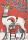 Buon Anno Natale GNOME Vintage Cartolina CPSM #PBL639.IT - Anno Nuovo