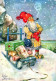 Buon Anno Natale GNOME Vintage Cartolina CPSM #PBL838.IT - Nouvel An