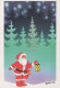 BABBO NATALE Buon Anno Natale Vintage Cartolina CPSM #PBL046.IT - Santa Claus