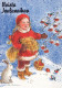 Buon Anno Natale BAMBINO Vintage Cartolina CPSM #PAY192.IT - Anno Nuovo