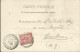 FRANCE CARTE 10c ST ETIENNE DE TULMONT ( TARN ET GARONNE ) POUR TOULOUSE ( HAUTE GARONNE ) DE 1902 LETTRE COVER - 1877-1920: Periodo Semi Moderno