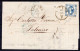 1863 10 OTTOBRE C.15 LITO I TIPO SASS 12 CON OTTIMI MARGINI SU PIEGO DI LETTERA DA LICATA P7 PER PALERMO FIRMA BIONDI RA - Storia Postale