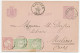 Briefkaart G. 23 / Bijfrankering Venray - Belgie 1887 - Interi Postali