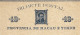 XIX Century Unposted Postcard 10 Reis Portuguese Colony In China Província De Macau E Timor - Storia Postale