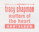 Meter Top Cut Netherlands 1992 Tracy Chapman - Album - Matters Of The Heart - Musik