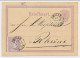 Briefkaart G. 12 / Bijfrankering Zwolle - Duitsland 1877 - Entiers Postaux