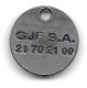 Jeton De Caddie  Utilisé  Automobiles  NISSAN  Verso  G J S  S.A   Recto  Verso - Trolley Token/Shopping Trolley Chip