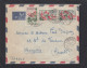 LETTRE DE LIBREVILLE AVEC TIMBRES "FLEURS :TULIPIER/COMBRETUM". - Gabon