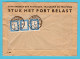 NEDERLAND Port Envelop 1954 Wageningen Met 3x 1ct - Brieven En Documenten