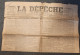 JOURNAL ANCIEN D' INDRE ET LOIRE (37)  La DEPECHE Du Centre Et De L'Ouest 14 Mars 1918 WW1 Guerre - Autres & Non Classés