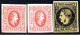 3228.1865 20p. BOTH TYPES WITHOUT GUM,1866 2p. MH - 1858-1880 Moldavië & Prinsdom