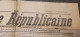 JOURNAL ANCIEN D' INDRE ET LOIRE (37) Touraine Républicaine 15 Mars 1918 WW1 Guerre Appel De La Classe 19 - Andere & Zonder Classificatie