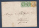 Delcampe - Exceptionnelle Enveloppe Lettre Publicitaire Affranchie Avec Timbres Cérès ( 6 Scans ) - 1871-1875 Ceres