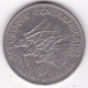 République Centrafricaine, 100 Francs 1971, En Nickel, KM# 6 - Central African Republic