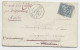 FRANCE SAGE 15C LETTRE TYPE 17 MATHA 1 FEVR 1879 ADRESSEE JULIEN VIAUD PIERRE LOTI A BORD MOSELLE CHERBOURG REEX MANCHE - 1877-1920: Semi-Moderne