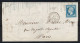 YV 14 (luxe) Losange LaRaP (ambulant La Rochelle à Poitiers) Sur Lettre + Cachet La Rochelle à Poitiers, 1859 - 1849-1876: Période Classique