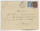 FRANCE SAGE 25C N° 91+15C LETTRE REC TYPE 17 QUILLEBEUF 10 JUIN 1879 (26) - 1877-1920: Semi Modern Period