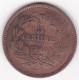Luxembourg 5 Centimes 1860 A Paris, Ancre Main. Guillaume III. En Bronze KM# 22 - Luxemburg