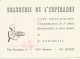 Carte De Visite Restaurant BRASSERIE DE L'ESPERANCE  Café FARINELLI GENEVE SUISSE - Cartes De Visite