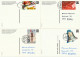 Schweiz Suisse 2008/2013: 4 Bild-PK 4 CPI Entier 4 PPC Stationeries TAG DER BRIEFMARKE - JOURNÉE DU TIMBRE Mit ET-⊙ - Tag Der Briefmarke