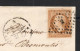 Paris Bureau N Sur Lettre Avec YV 13B Luxe - 1849-1876: Klassieke Periode
