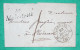 CURSIVE 54 MALESTROIT MORBIHAN + CAD TYPE 12 PLOERMEL CORRESPONDANCE LOCALE TAXE 1 1838 LETTRE COVER FRANCE - 1801-1848: Voorlopers XIX