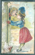 3 Cartes - Relief - Gaufrée - Embossed - Prage - Caricature - Tâchées à Gauche - Autres & Non Classés