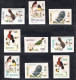 Bhutan 1968-69 15V Birds Imperf. MNH - Bhutan