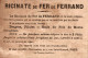 CHROMO RICINATE DE FER DE FERRAND PERRETTE ET LE POT AU LAIT N°5 - Autres & Non Classés