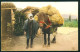 BJ001 JAPAN GIAPPONE MAN WITH HORSE FARM OLD ORIGINAL POSTCARD - Autres & Non Classés