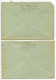 Germany 1940 2 Covers & Letters; Wuppertal-Hohwinkel To Schiplage; 12pf. Hindenburg - Covers & Documents
