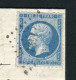 Rare Lettre De Haubourdin Pour Reims ( 1862 ) Avec Un N° 14B Percé En Lignes - 1849-1876: Klassieke Periode
