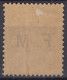 TIMBRE FRANCE MOUCHON FM N° 1 NEUF * GOMME TRACE CHARNIERE - COTE 85 € - A VOIR - Military Postage Stamps