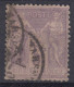 TIMBRE FRANCE SAGE 5F VIOLET SUR LILAS N° 95 CACHET DE MARSEILLE - COTE 100 € - TB CENTRAGE - 1876-1898 Sage (Type II)