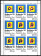 PHILATELIA 1985 Köln  VIGNETTE Reklamemarke BLOCK X 9 MNH** Koln Messe POSTWERTZEICHEN - Erinofilia