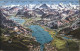 11769456 Thunersee Mit Brienzersee Berner Oberland Panoramakarte Scherzligen - Sonstige & Ohne Zuordnung