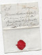 COTE D'OR Lettre Avec Texte De 1781 Marque Postale Rouge CHATILLON S SEINE  Lenain N°3  Indice 12 - 1701-1800: Précurseurs XVIII