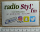 AUTOCOLLANT RADIO STYL' FM - Adesivi