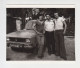 Three Young Men Pose To Old Moskvitch-2140 Car, Portrait, Vintage Orig Photo 8.3x7cm. (20053) - Cars