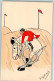 13959209 - Sign. Gabaul Pferd Mit Seiinem Rotberockten Reiter Scheut Vor Einem Erdhuegel Karikatur Nr. 384 - Other & Unclassified