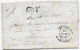 COTE D'OR Lettre Avec Texte De 1853 Marque Postale Cursive 20 / LAMARGELLE Taxe 25  Indice 16 - 1801-1848: Precursors XIX