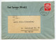 Germany 1936 Cover & Letter; Spenge (Westf.) - Der Bürgermeister Des Amtes Spenge To Schiplage; 12pf. Hindenburg - Lettres & Documents