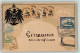 13255109 - Briefmarken Collage Reichsadler Praegedruck Lithografie Ottmar Zieher - Ehemalige Dt. Kolonien