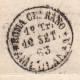 3010 - PONTIFICIO - Involucro Senza Testo Del 26 Settembre 1863 Da Morolo Ad Agnani Tassata Con 2 Baj - Papal States