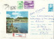ROMANIA 1972 EFORIE NORD VIEW, PEOPLE FISHING, SEASIDE, BUILDING, BEACH, CIRCULATED ENVELOPE, COVER STATIONERY - Postal Stationery