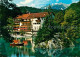 72696455 Grainau Hotel Am Badersee Bootfahren Zugspitze Wettersteingebirge Grain - Sonstige & Ohne Zuordnung