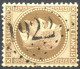 [O SUP] N° 30, 30c Brun - Superbe Obl Centrale 'GC1922' Laguiole - 1863-1870 Napoléon III Con Laureles