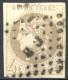 [O SUP] N° 41Ba, 4c Gris Jaunâtre (report 2), Belles Marges - Jolie Oblitération Centrale - Cote: 370€ - 1870 Bordeaux Printing