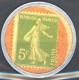 [(*) SUP] N° 137, 5c Vert, Timbre Monnaie - Credit Lyonnais - 1903-60 Säerin, Untergrund Schraffiert